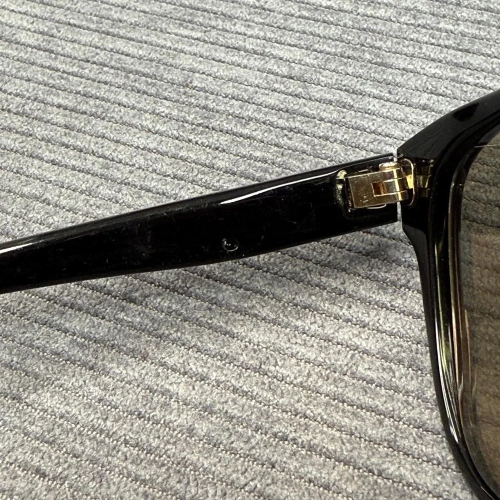 Sonia Rykiel Vintage Black Square Y2k Sunglasses 66-9501 Gold‎ Hardware